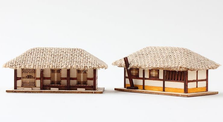 Amazon | ヤングモデラーホビー木製モデルキット ミニ 1/150 茅葺き